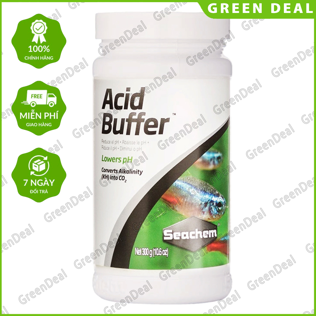 SEACHEM - Acid Buffer (Hộp 300 gram) | Ổn định pH 5.0-8.0 cho hồ cá thủy sinh