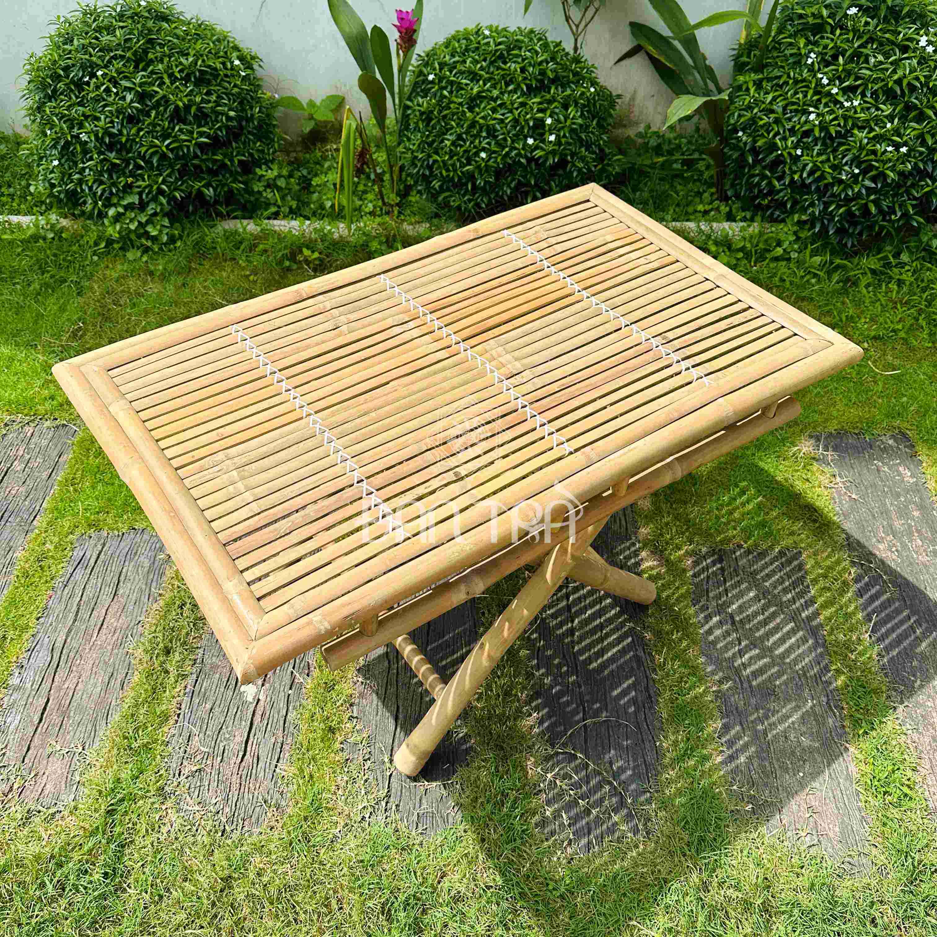 Bàn Tre Xếp Xuất Khẩu Đan Trà- Bàn Tre Ăn Dành Cho Không Gian Phòng Bếp- Bàn Tre Làm Việc - Nội Thất Decor Mây Tre Đan