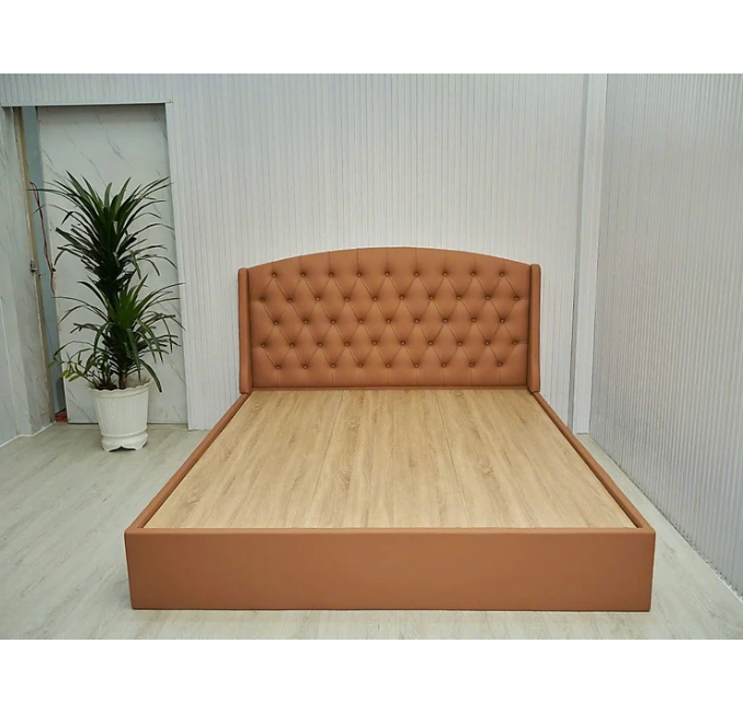 Giường ngủ MDF Tundo HLMCT bọc nệm lựa chọn màu ván nệm bọc KT 1m6/1m8