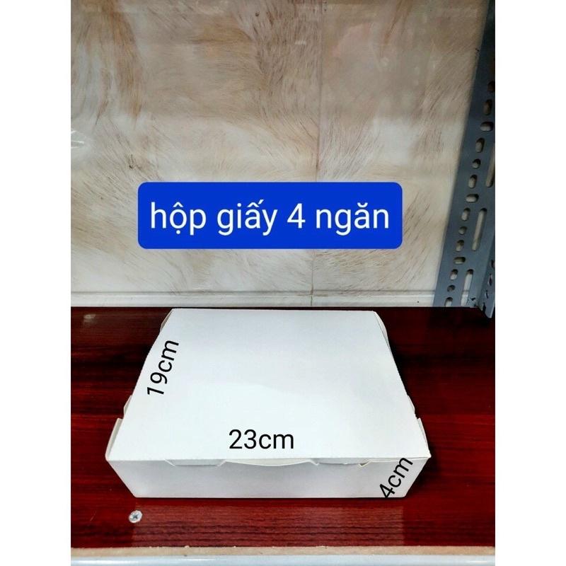 50 cái hộp giấy 3 ngăn, hộp giấy 4 ngăn
