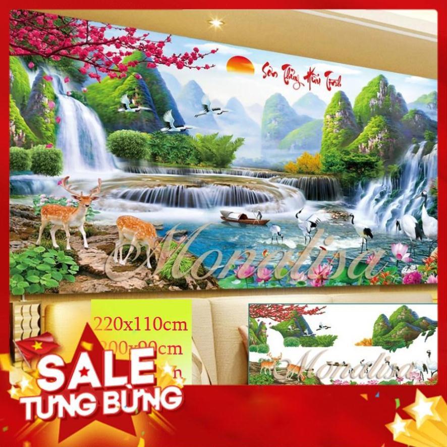 Tranh đính đá Phong Cảnh 8076 160x70cm