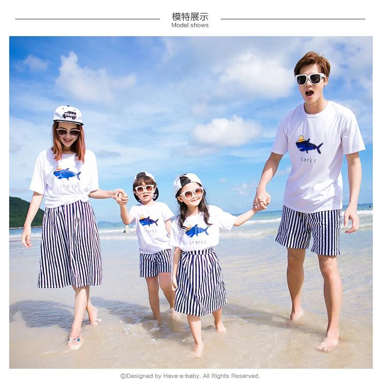 SET ÁO GIA ĐÌNH HÌNH CÁ MẬP