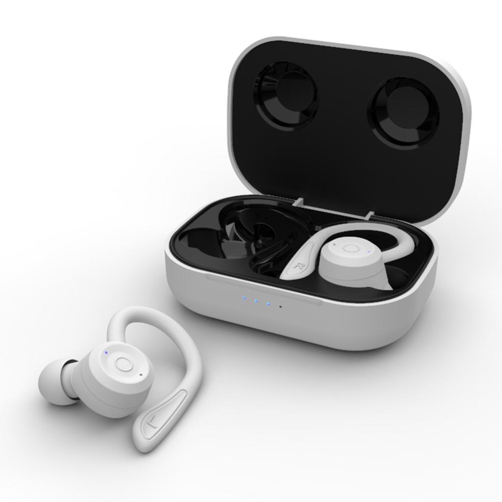 Bluetooth 5.0 Headset Wireless Ear Hook Headphones Handsfree for Sports