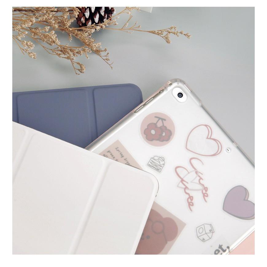Bao da case cho iPad màu pastel tối giản, nhám mờ & chống ố. Cover iPad Gen 5 6 7 8, Mini, Air 4 3, Pro 11 12.9