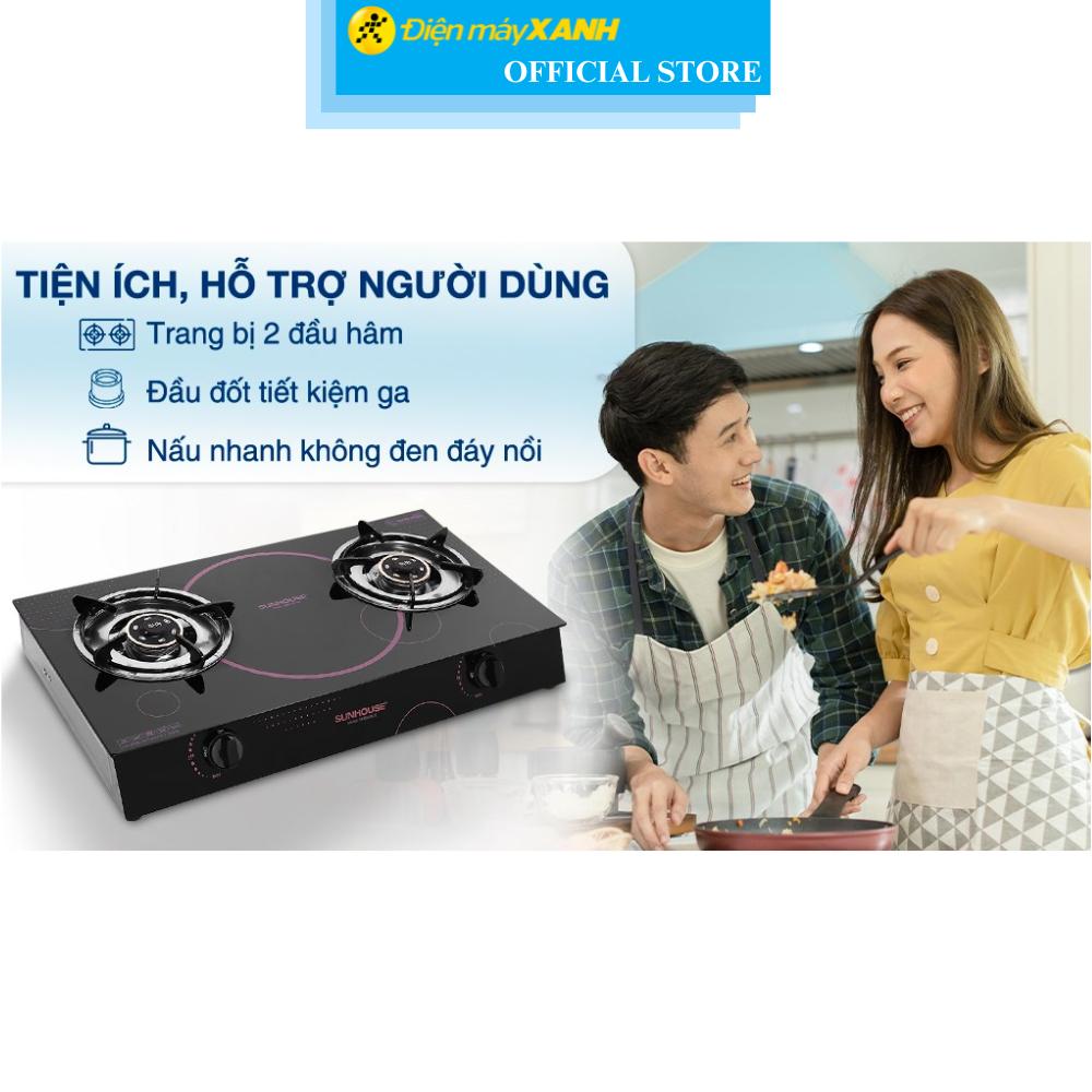 Bếp ga đôi Sunhouse SHB307MT - Hàng Chính Hãng