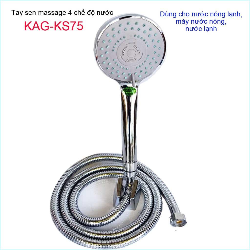 Vòi sen tắm cao cấp KAG-KS75 trọn bộ, Best Sales shower head vòi sen tia nước mạnh sử dụng tốt