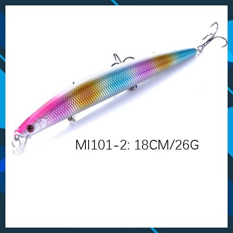 Mồi Câu lure, cá chẽm , có mú, cá ngão , cá biển dài 18cm nặng 26gr