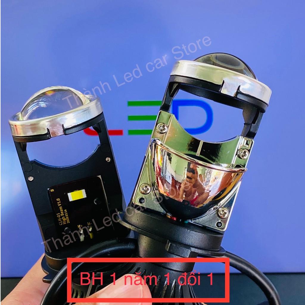 Bộ Đèn Led Bi Cầu Mini Projector Lens T1 Chân H4-55W Siêu Sáng