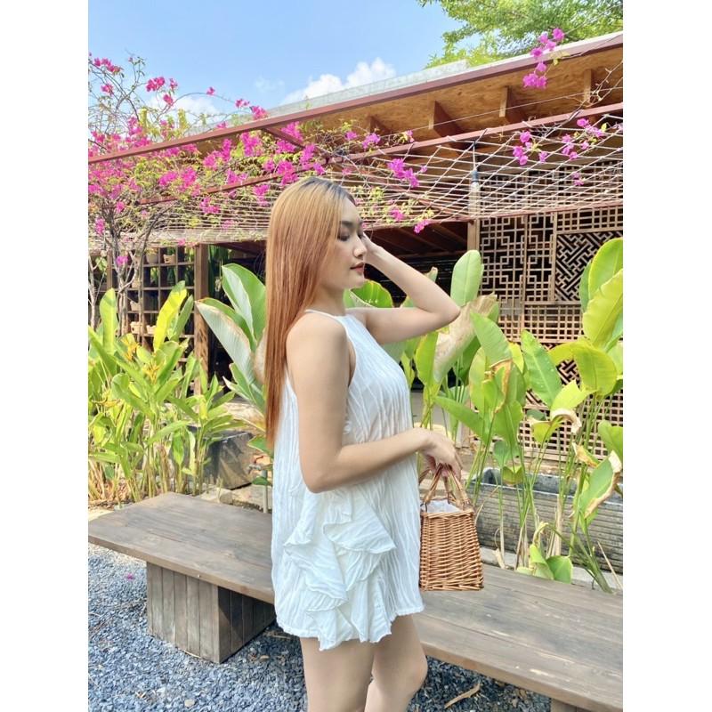 Áo yếm thun trắng - AUDREY STUDIO