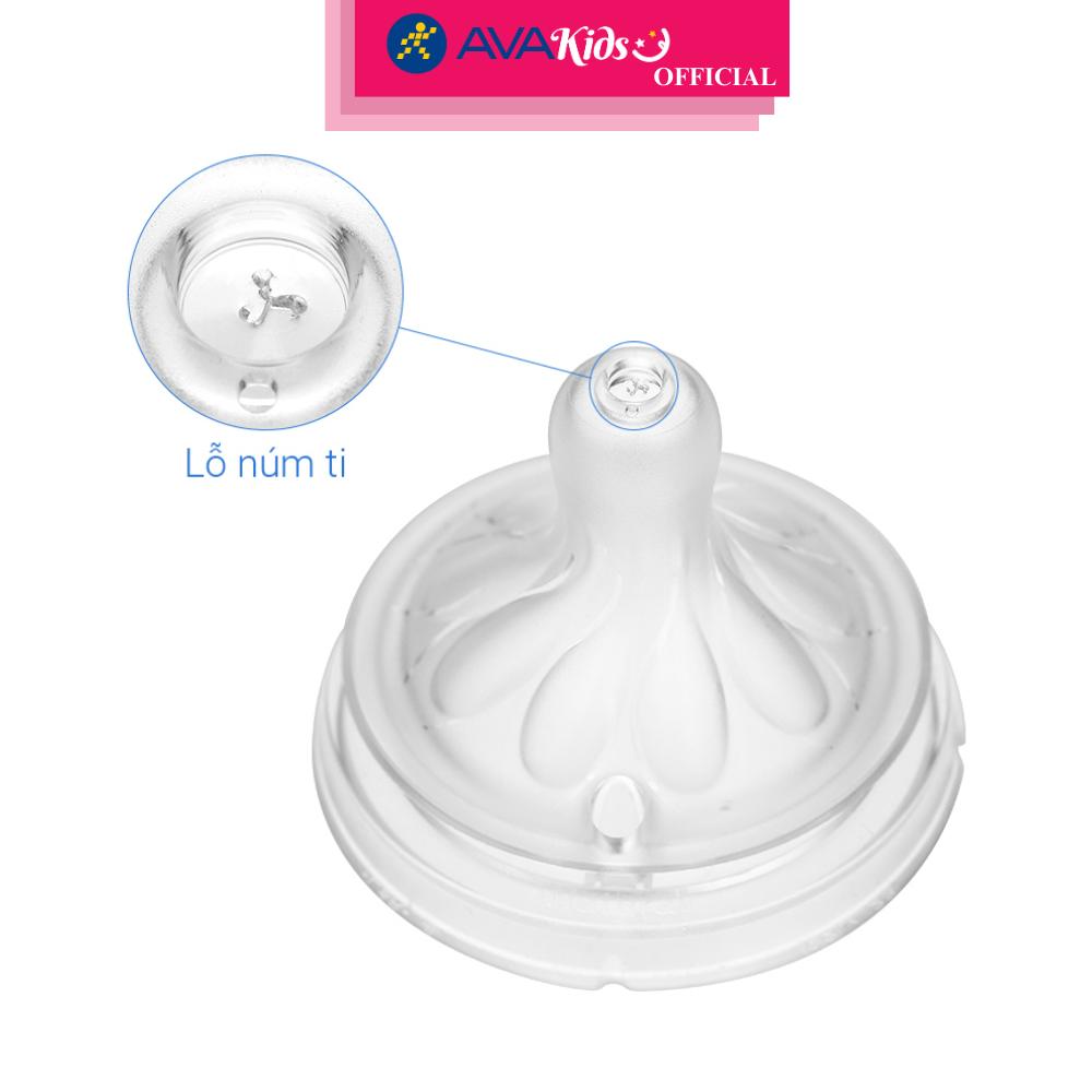 Bộ 2 núm ti Philips Avent SCY966/12 cổ rộng size 6 (từ 9 tháng) - Hàng Chính Hãng