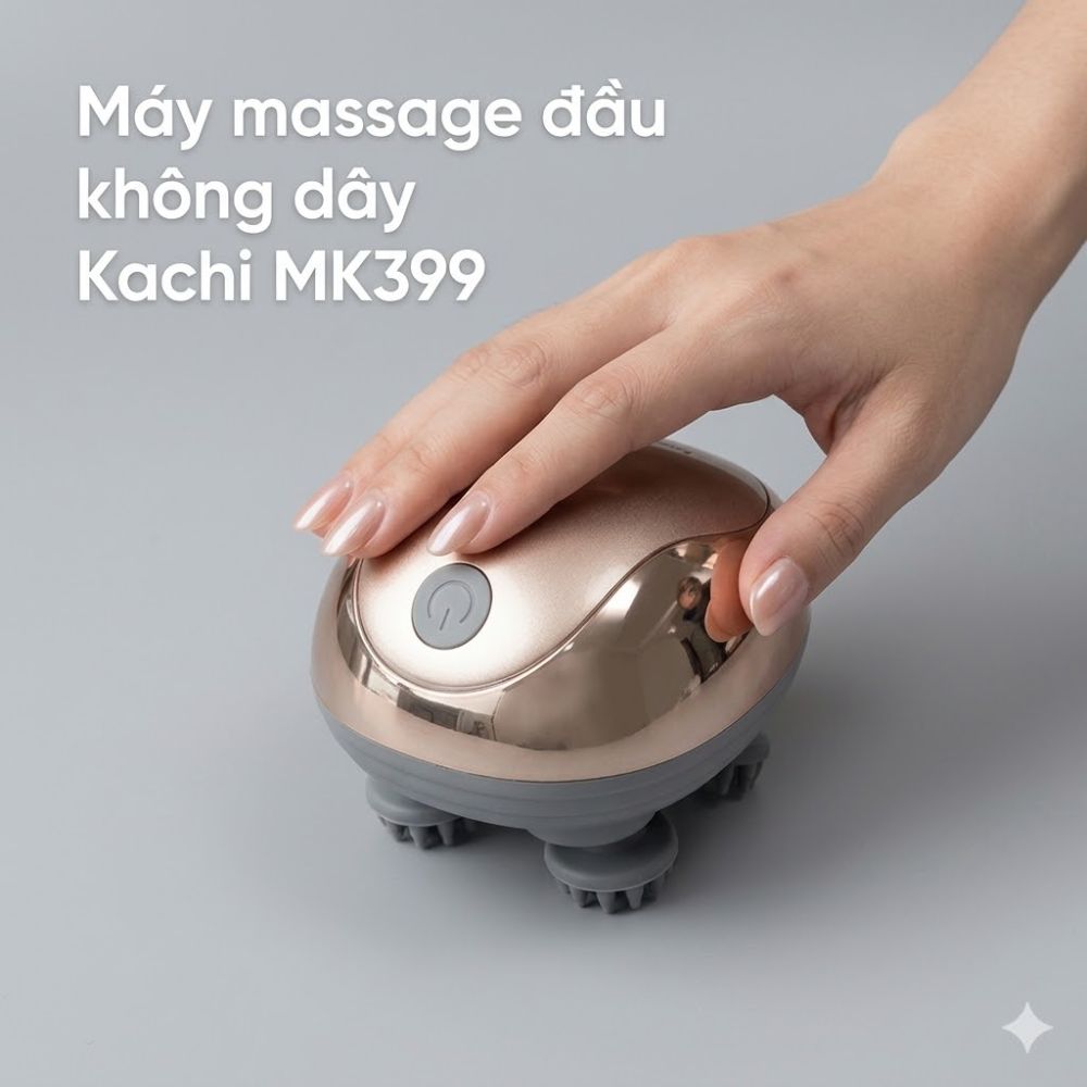Máy Massage Đầu Không Dây Kachi MK399 - Hàng chính hãng