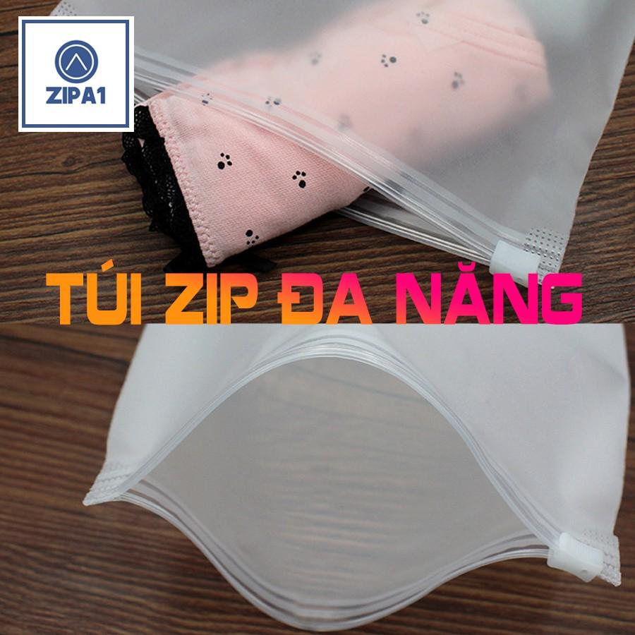 10 Túi zip lụa 2 MẶT NHÁM siêu đẹp, bền, siêu chống thấm, tiện lợi - Túi zipper A1005 - Zip A1
