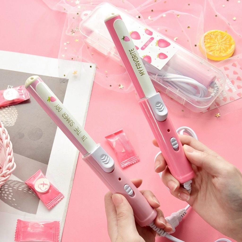 MÁY UỐN TÓC XOĂN MINI TẠO KIỂU CẦM TAY NHỎ GỌN TIỆN LỢI MANG THEO ĐI DU LỊCH , CÔNG TÁC - MÁY CÚP TÓC UÔN LỌN KÈM HỘP