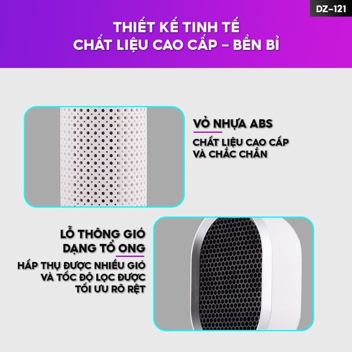 Máy Lọc Không Khí Để Bàn Mini Lọc Bụi Mịn Trong Ô Tô Hoặc Bàn Làm Việc Lượng Khí Lọc 30m3 Mỗi Giờ DZ-121