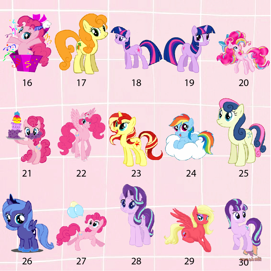 Miếng dán Stickers chủ đề My little pony