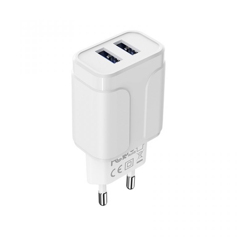 Cóc Sạc BA37A Borofone - 2 Cổng USB - chuẩn EU - Hàng Chính Hãng