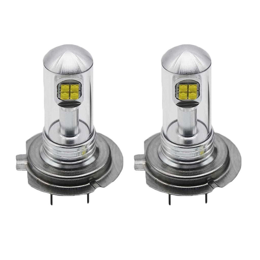 2 Pieces H7 80W Car Fog Driving DRL Light LED Bulbs White