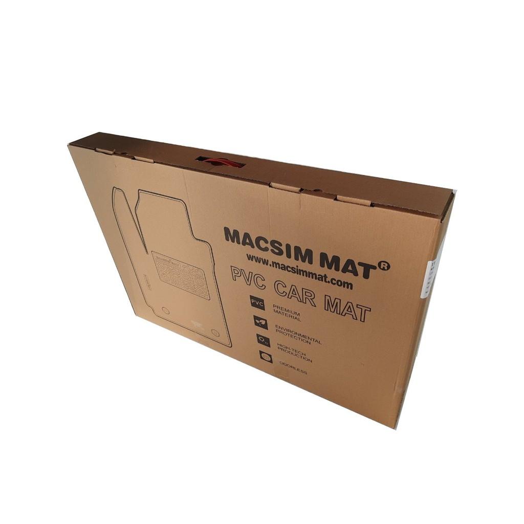 Thảm rối lót sàn ô tô Honda Civic 2018-đến nay Nhãn hiệu Macsim chất liệu nhựa rối cao cấp-màu đỏ