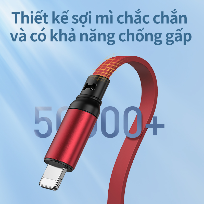 Dây Cáp Sạc Nhanh BASIKE 3 Trong 1 Tiện Lợi Cổng Micro USB Type C Cho iPhone Cho Samsung Cho HUAWEI - Hàng Nhập Khẩu