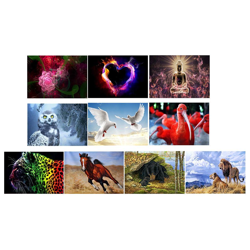 DIY 5D Diamond Painting Kit Diamond Embroidery Rhinestone Cross Stitch Arts Craft Supply for Home Decoration