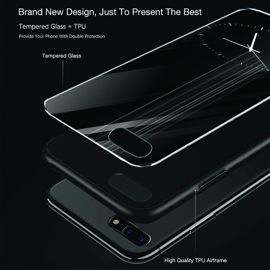 Ốp điện thoại kính cường lực cho máy iPhone 7 Plus / 8 Plus - dòng thời gian MS CAFE016