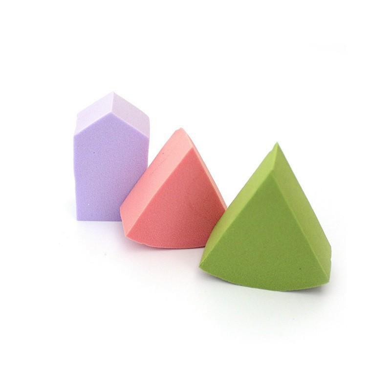 Bông mút trang điểm nhiều miếng tam giác nhọn tán kem
