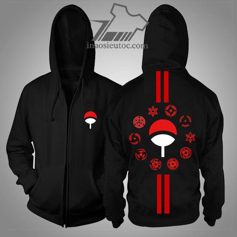 BST ÁO KHOÁC ÁO HOODIE HÌNH ITACHI UCHIHA, SASUKE , NARUTO ANIME KÈM QUÀ TẶNG