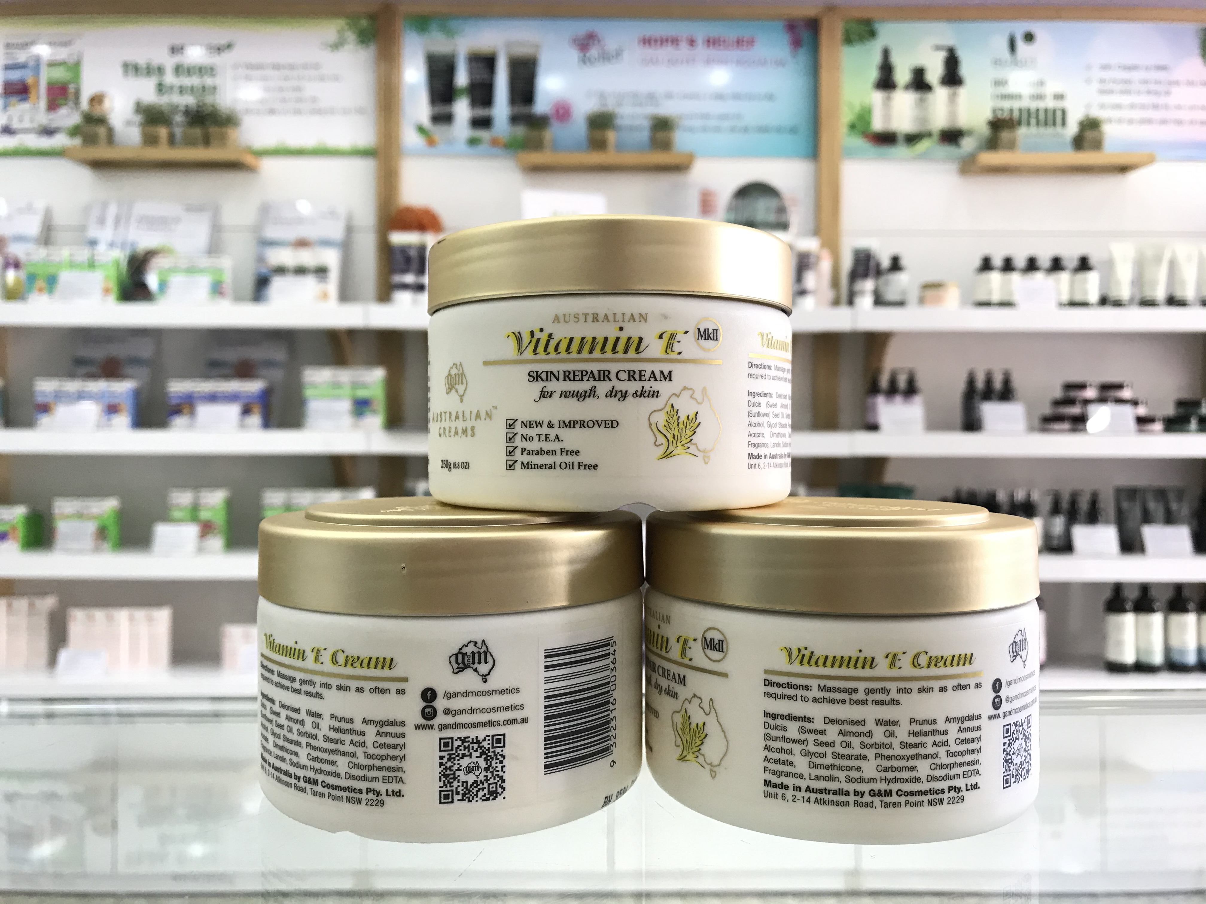 Kem chăm sóc và phục hồi da Vitamin E Skin Repair Cream MKII 250g