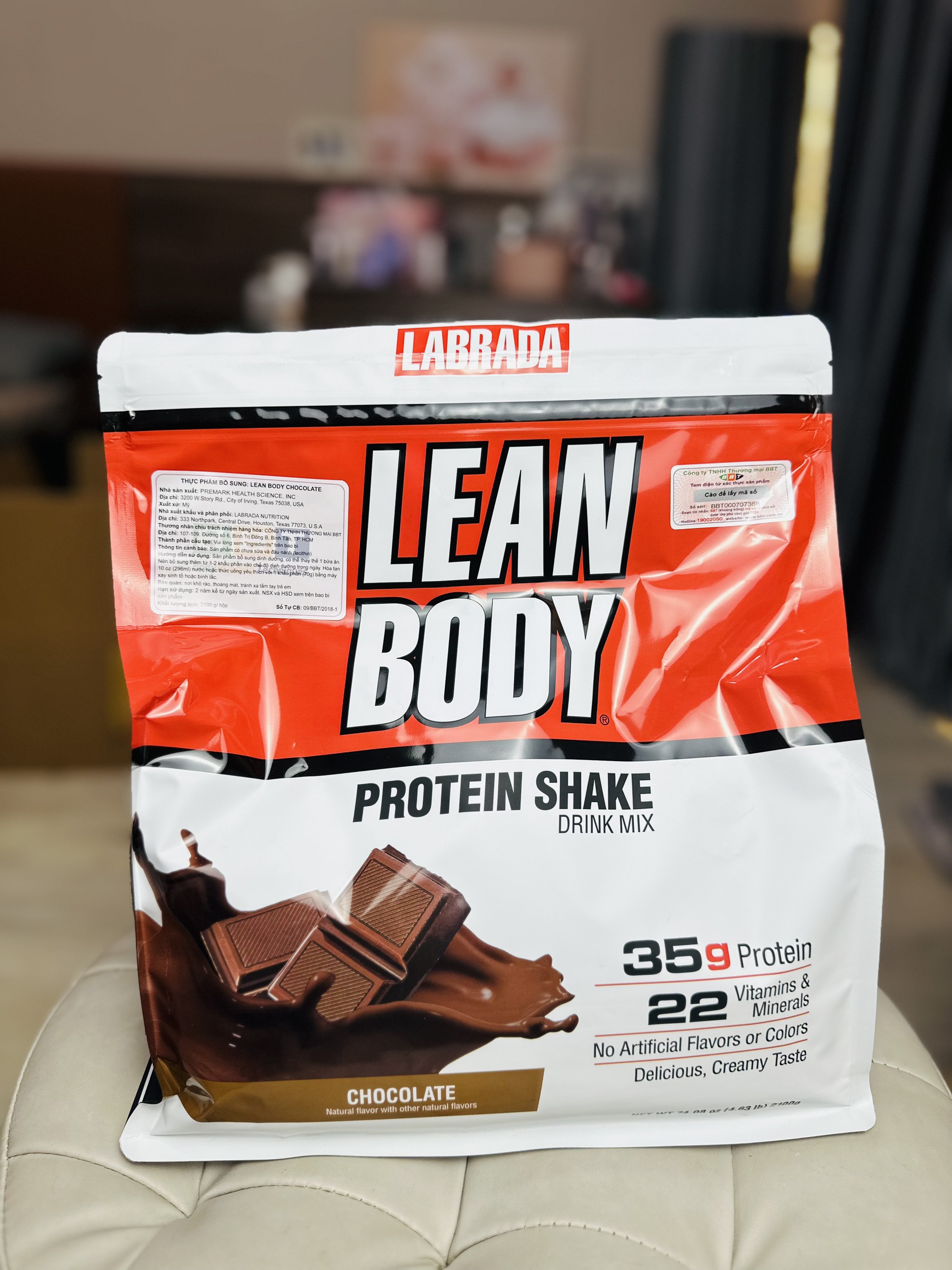 Labrada Lean Body, Sữa Thay Thế Bữa Ăn Tiện Lợi, Bổ Sung 35G Protein, Vitamin Khoáng Chất Thiết Yếu, Tăng Cơ Nạc, Đốt Mỡ