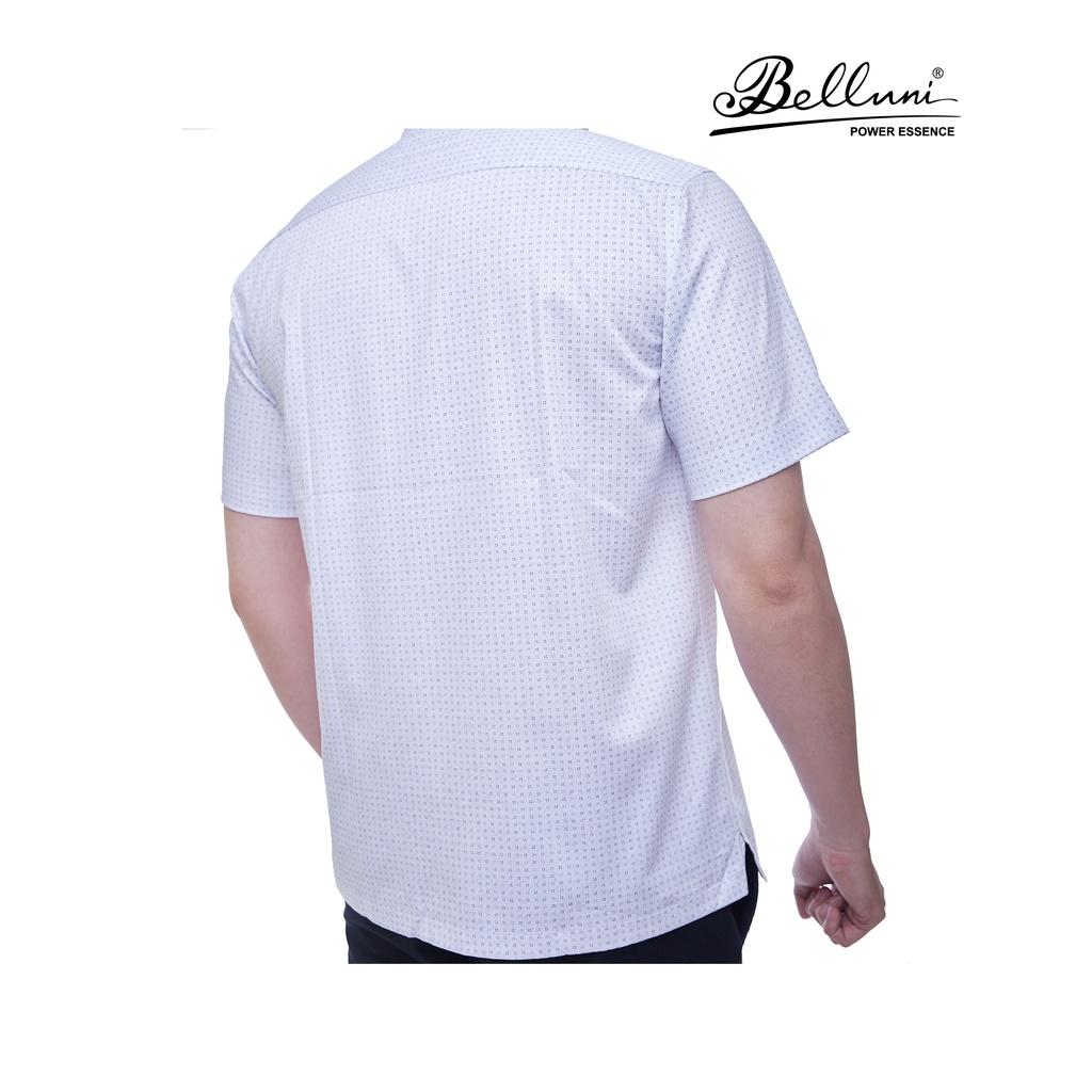 Áo sơ mi nam ngắn tay BELLUNI hoạ tiết in vải tre sang trọng - ABN.BPS.BE.212.W1