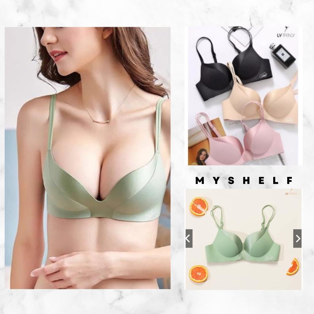 M6. Áo ngực không gọng đúc su phối lụa nâng ngực siêu đẹp, áo lot su không gọng nâng ngực hot trend