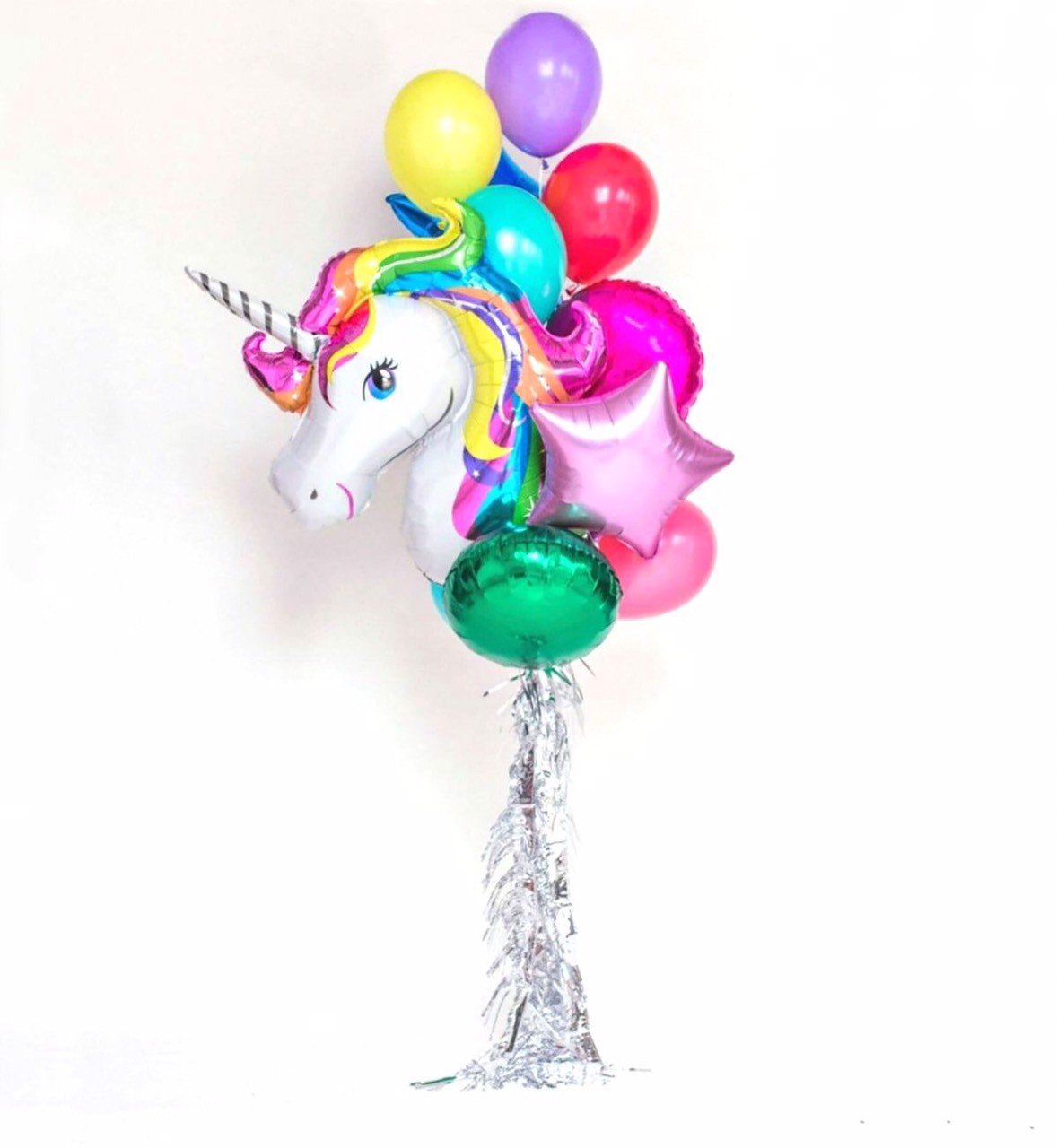 Bộ chùm bong bóng bay kì lân Unicorn helium set balloon upkp28