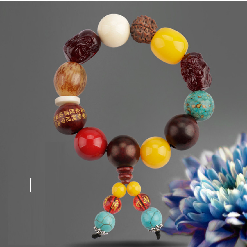 Vòng Hạt Tự Nhiên Pu Tizi Biểu Tượng Bình An Tốt Lành ÔTô 206249