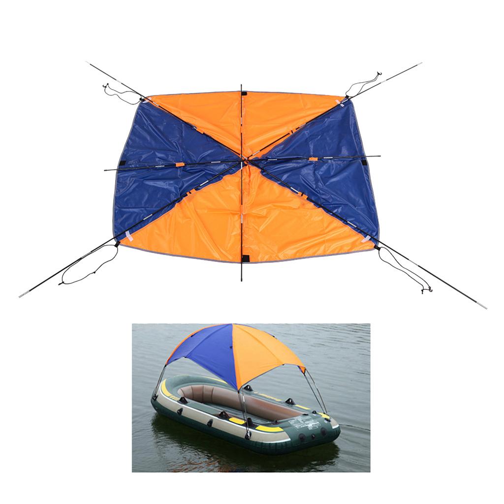 2-person Boat Sun Shade Shelter Kit Sailboat Awning Top Cover Fishing Tent