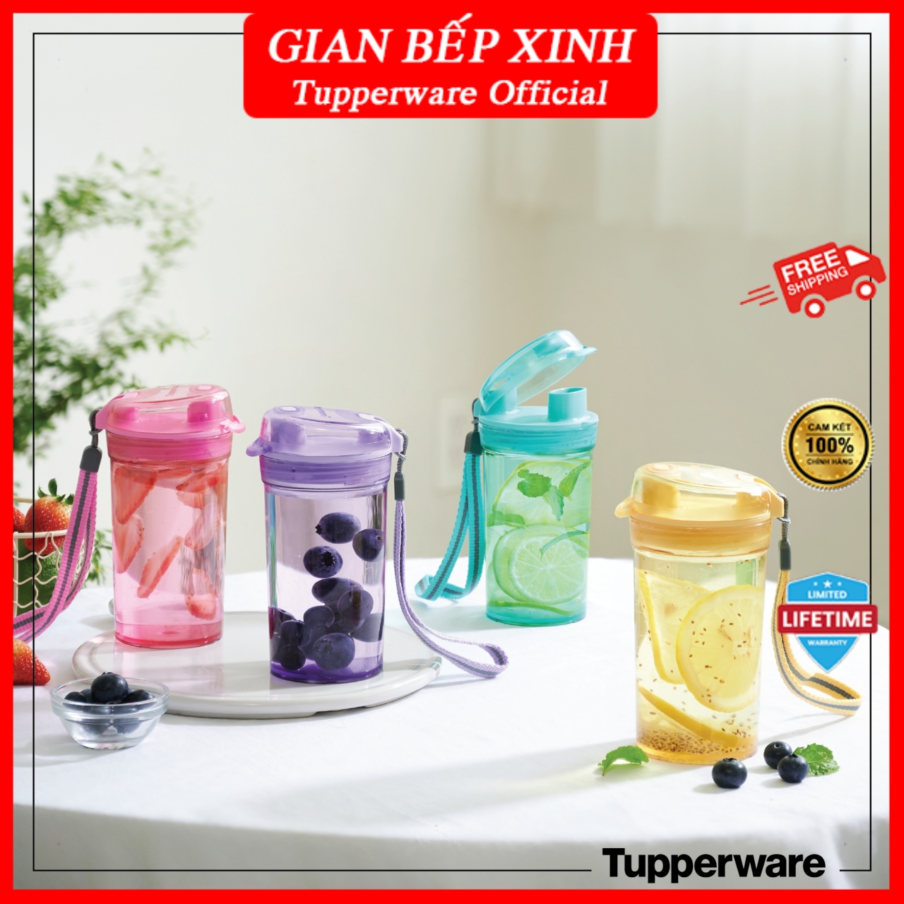 Bình Mini Dringking Flask Tupperware 280ml