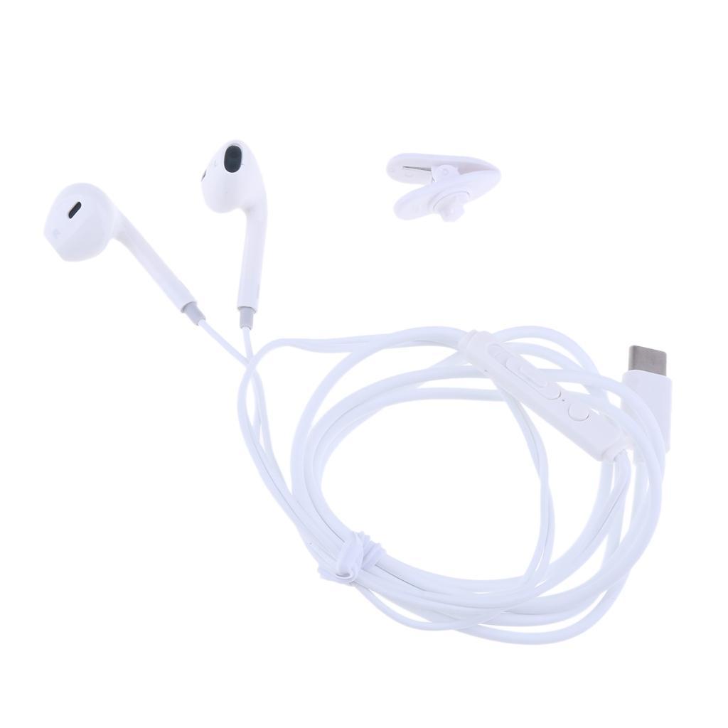 USB Type C Earphones Digital Headphones Stereo Bass Noise Cancelling