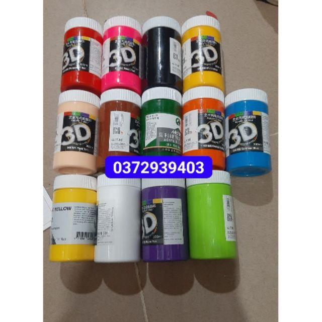 MÀU ACRYLIC 3D LỌ 300ML