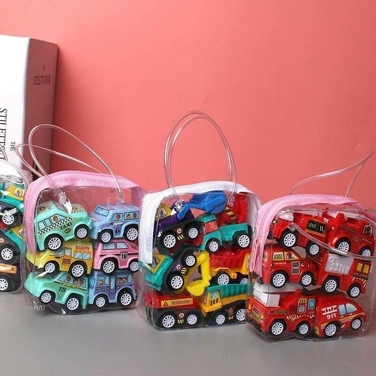 Túi 6 Xe Trớn Đồ Chơi Mini Cho Bé Thỏa Sức Vui Chơi
