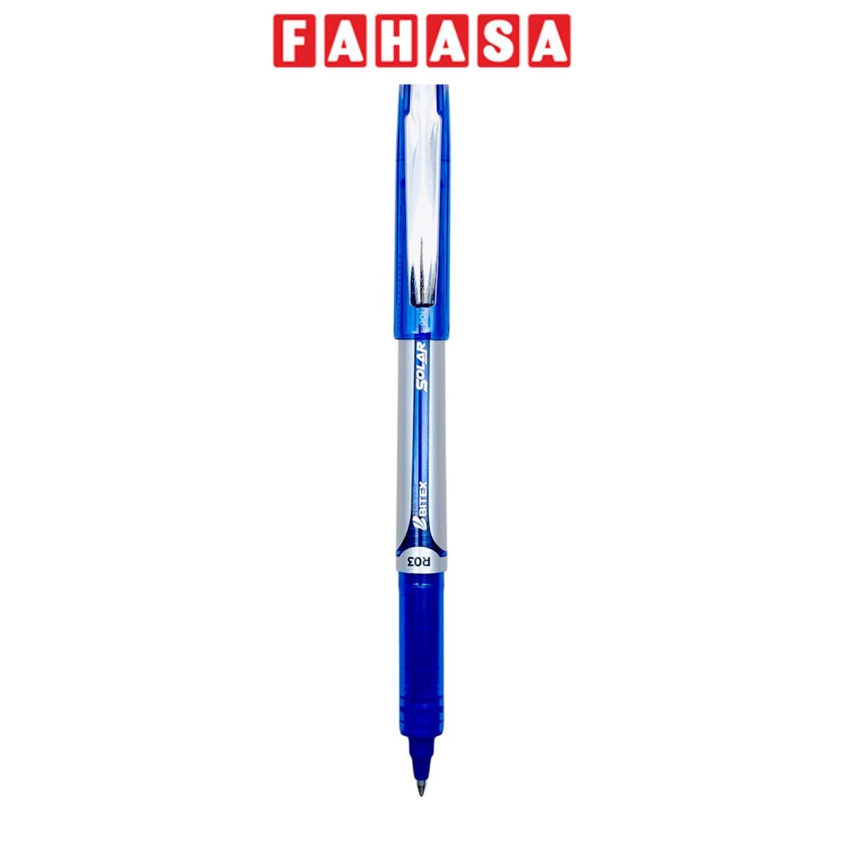 Bút Lông Bi Solar 0.5 mm - Bitex R03 - Mực Xanh