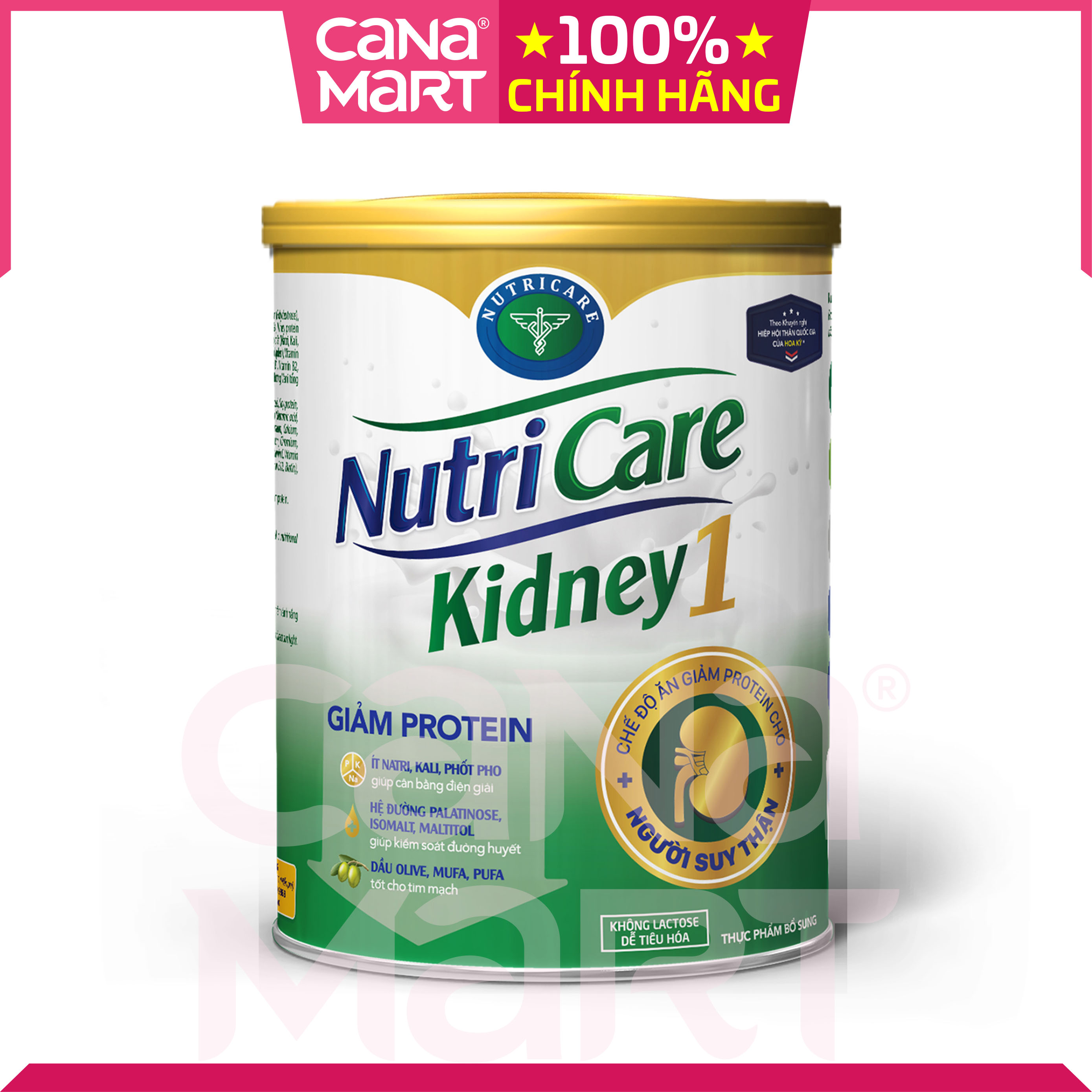 Sữa bột cho người suy thận Nutricare Kidney 1 giảm protein & giúp cân bằng điện giải, kiểm soát đường huyết