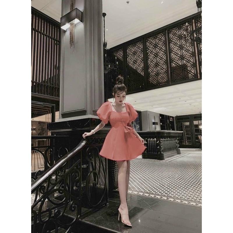 Đầm tay phồng loại 1