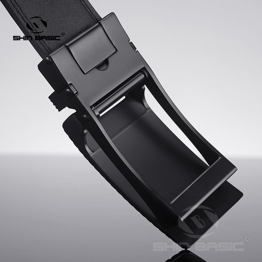 Dây Thắt Lưng, Nịt Nam Da Bò Cao Cấp - ShinBasic, Khoá Tự Động, Bảng Đẹp, Thời Trang Công Sở, Trẻ Trung, BELTS21BAS14