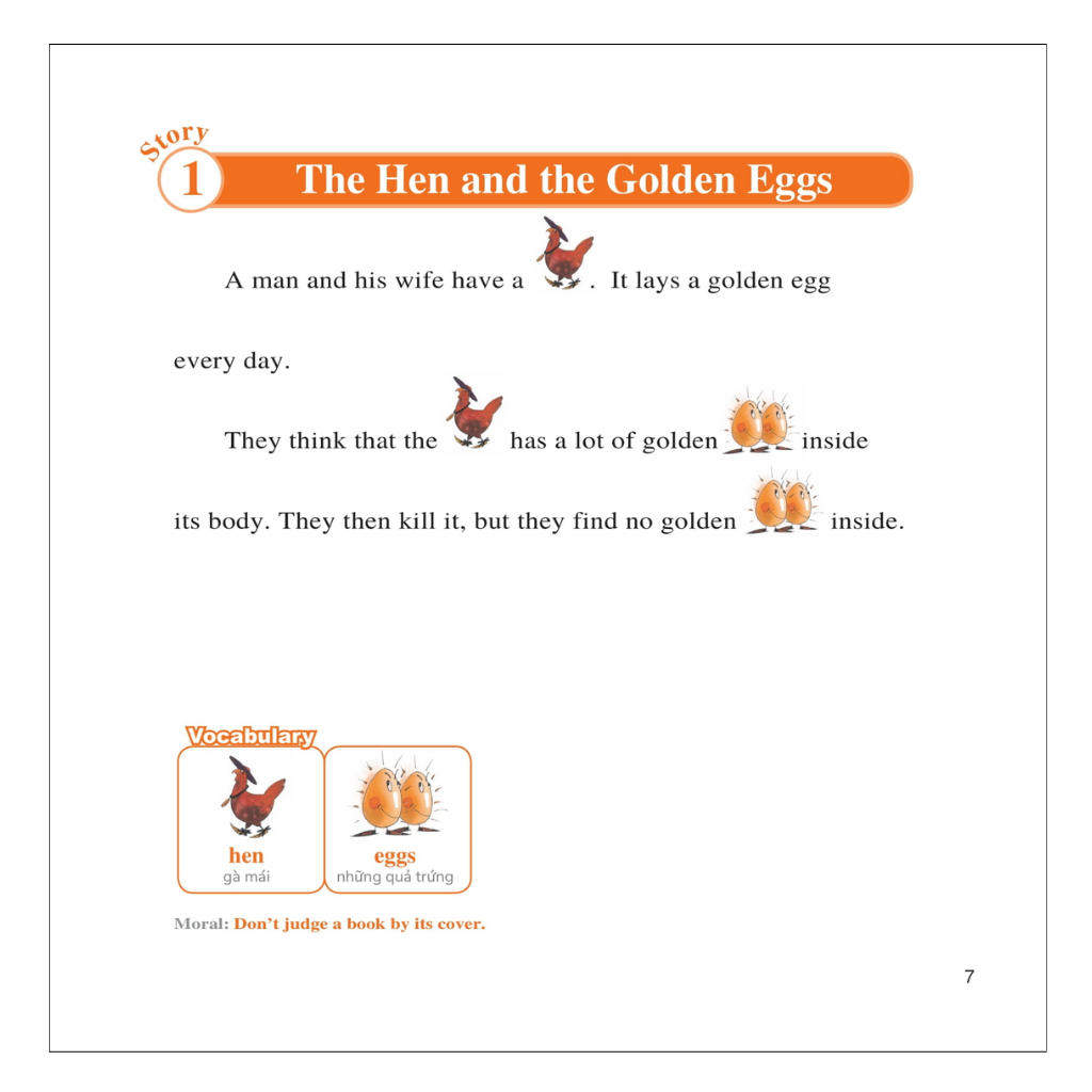Learn English With Fables 2 - Học Tiếng Anh Qua Truyện Ngụ Ngôn - Tập 2: The Hen And The Golden Eggs - Gà Mái Và Trứng Vàng