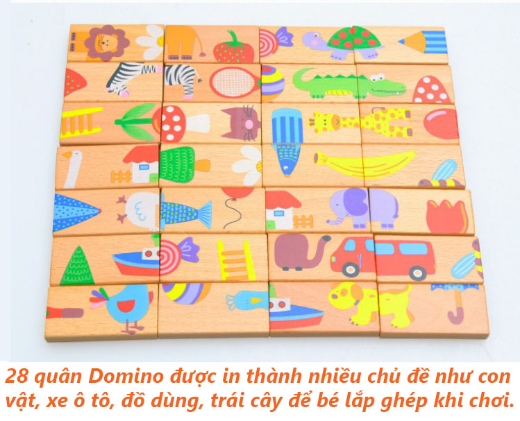 Domino ghép hình nhiều chủ đề