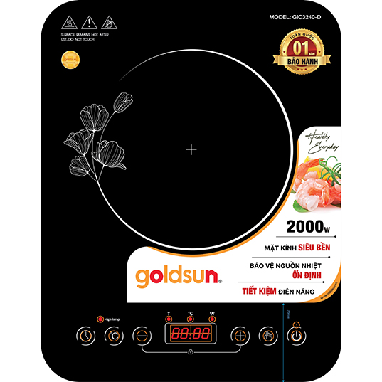 Bếp Điện Từ Đơn Goldsun GIC3240-D - Hàng Chính Hãng