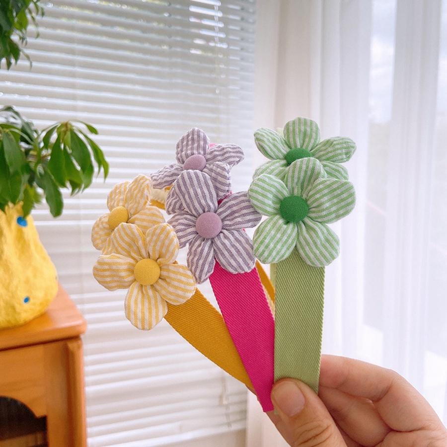 Bờm Kẹp Tóc Hàn Quốc Cho Bé Gái Có Đính Hoa quả kẻ Siêu Cute Hot Nhất 2021- Phụ Kiện Tóc Từ 1-6 Tuổi đáng yêu BHK