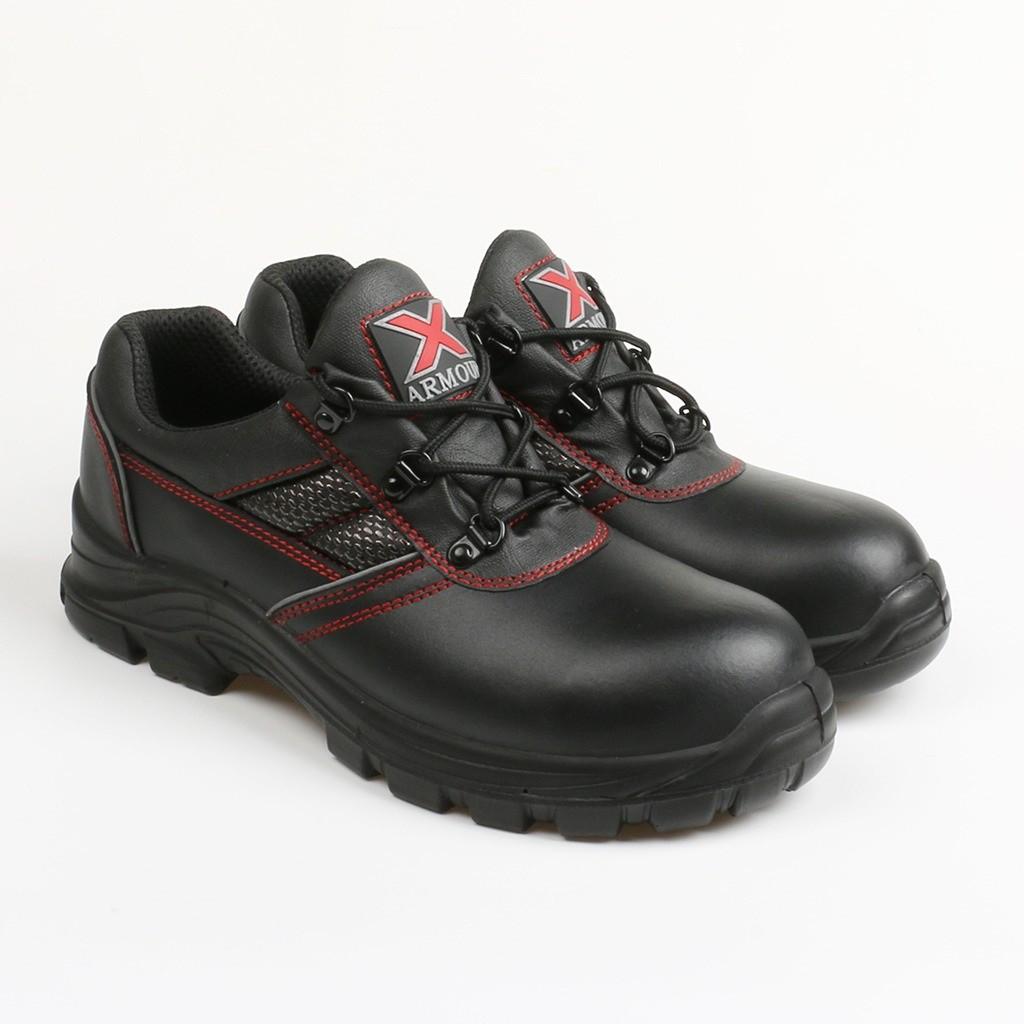 Giày Bảo Hộ Kỹ Sư Chuyên Nghiệp ARMOUR X Safety Shoe Steel Midsole Composite Toecap Black size EU 38-47 (UK 4-13)