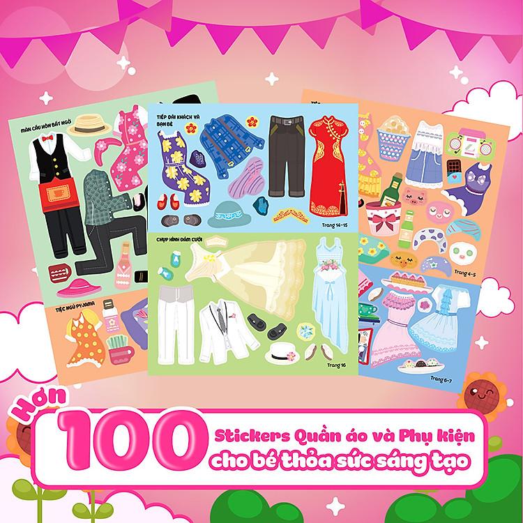 Sách Sáng tạo thời trang: Thời trang đám cưới (Hơn 100 stickers)