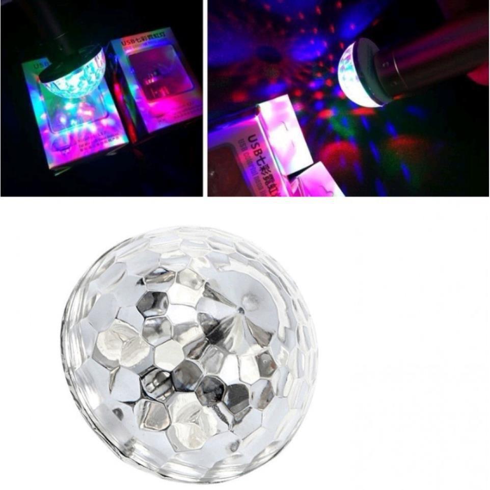 Bóng đèn Led vũ trường 7 màu, cổng usb cảm ứng nháy theo nhạc