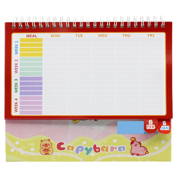 Lịch 2025 - Lịch Để Bàn - Capybara Funny Time